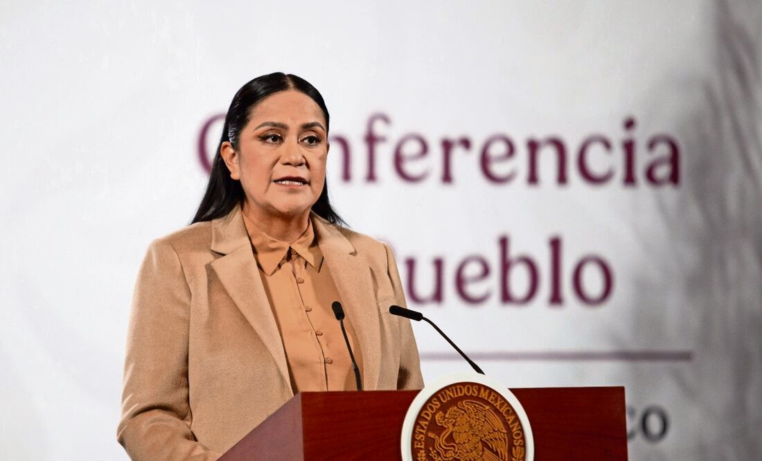 Ariadna Montiel, titular de la Secretaría de Bienestar, presentó avances de
censos y apoyos en Veracruz, Querétaro, Puebla, Hidalgo y San Luis Potosí. Foto: Andrea Murcia Monsivais / CUARTOSCURO