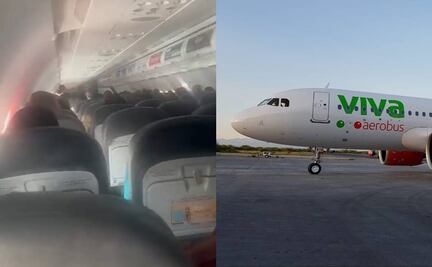 Video. "Entramos en pánico", usuaria denuncia falta de oxígeno dentro de avión Viva Aerobus