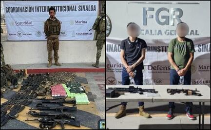 Detienen a tres civiles en operativos distintos en Sinaloa; recuperan vehículos robados y armamento