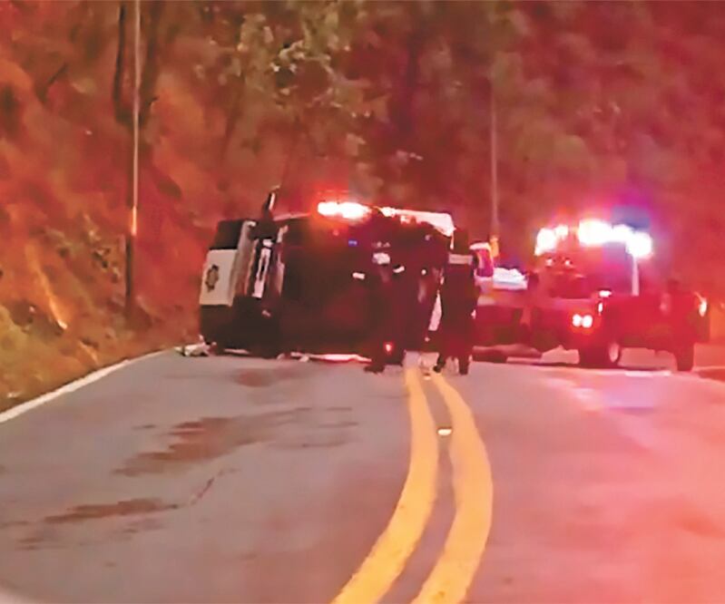 Los uniformados circulaban sobre la carretera Toluca–Temascaltepec cuando fueron atacados. ESPECIAL