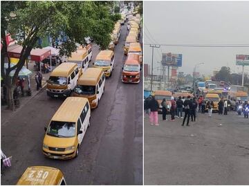 Transportistas bloquean vialidades de Neza e Iztapalapa por asesinato de compañero