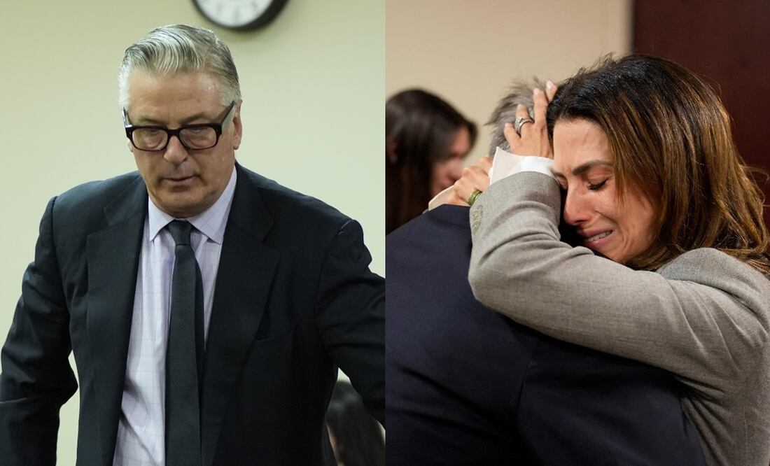 El actor Alec Baldwin en su juicio por homicidio involuntario en el Tribunal de Distrito del Condado de Santa Fe, Nuevo México. Foto: EFE/EPA/RAMSAY DE GIVE / POOL.
