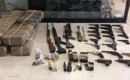 Detienen a hombre con arsenal y droga en Reynosa