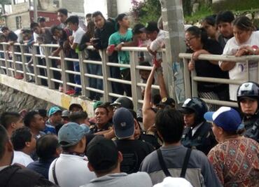 Rescatan a presunto secuestrador de ser linchado en Cuajimalpa