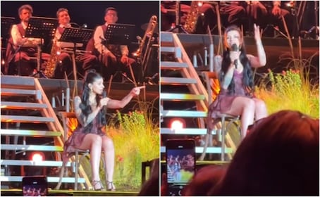 Fans de Cazzu insultan a Nodal y ella sorprende con su reacción en pleno concierto en Chile