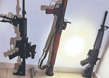 Confiscan armamento al Cártel del Golfo