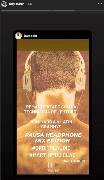La ansiedad llevó a Ricky Martin a experimentar con el audio