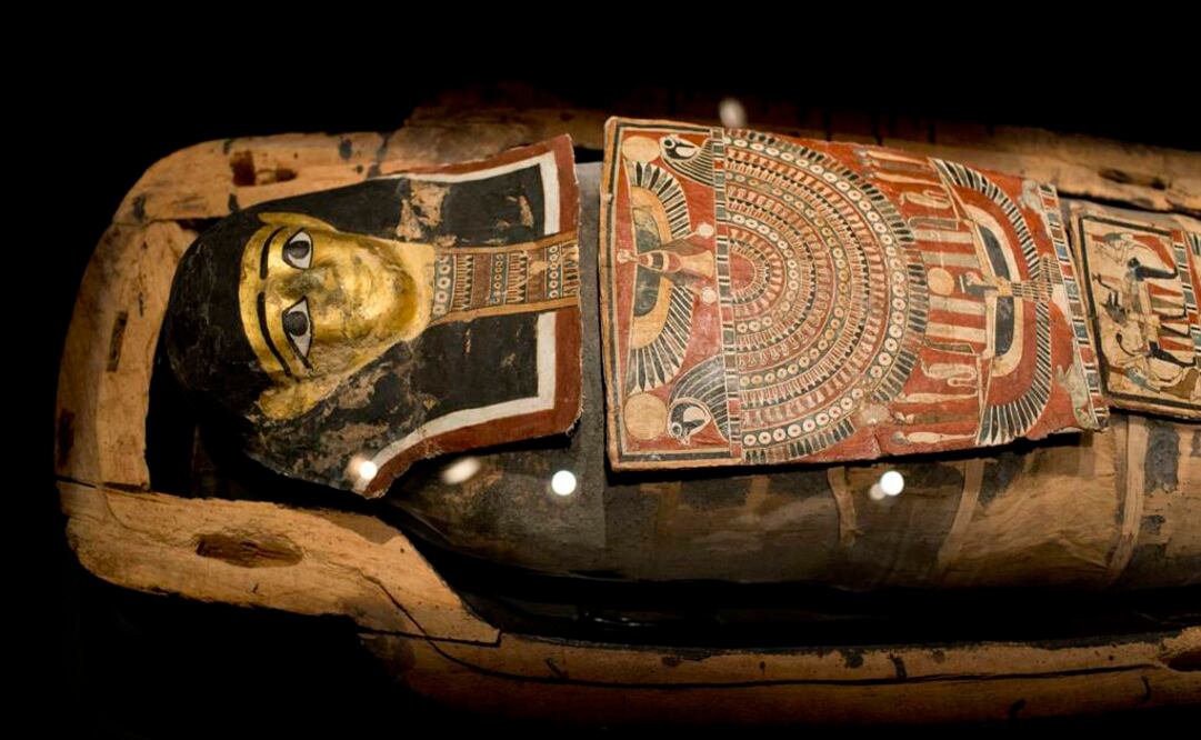 La momia es la única de su tipo en Israel y se le llama "El ojo protector de Horus" en honor a una deidad faraónica. FOTO: Abir Sultan/EFE.