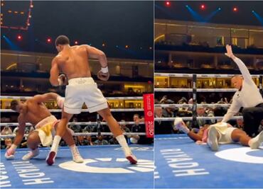 VIDEO: El brutal nocaut de Anthony Joshua a un excampeón de la UFC