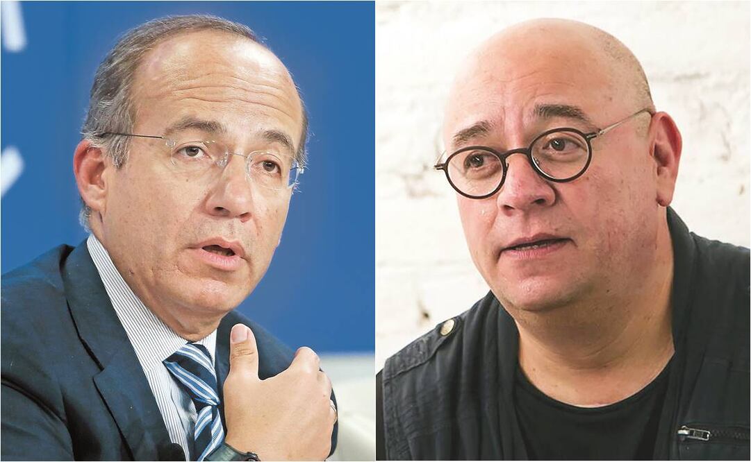 De izquierda a derecha: Felipe Calderón, expresidente de México y Víctor Trujillo, comunicador. Fotos: Archivo/EL UNIVERSAL