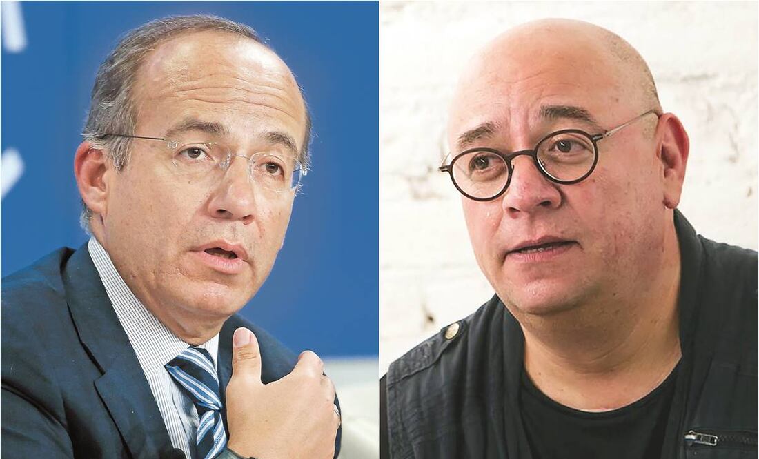 De izquierda a derecha: Felipe Calderón, expresidente de México y Víctor Trujillo, comunicador. Fotos: Archivo/EL UNIVERSAL