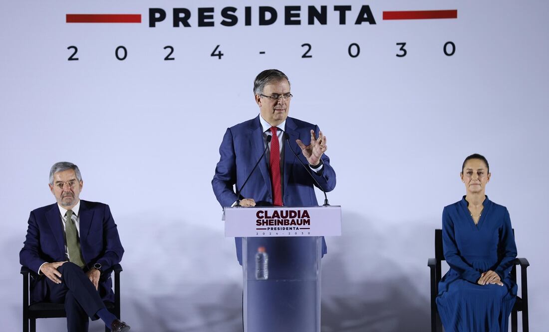 Marcelo Ebrard fue anunciado por Claudia Sheinbaum como su secretario de Economía. Foto: Diego Simón Sánchez / EL UNIVESRAL