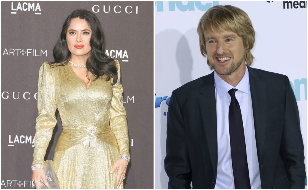Salma Hayek y Owen Wilson. Foto: Archivo