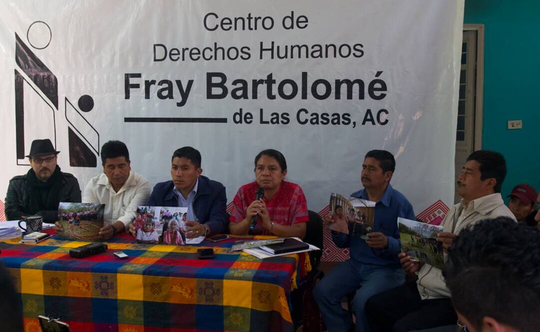 Denuncia Centro de Derechos Humanos Fray Bartolomé de las Casas desplazamiento de indígenas en zona de Los Altos en Chiapas. Foto: Especial