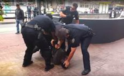 EU: 14 policías someten a discapacitado