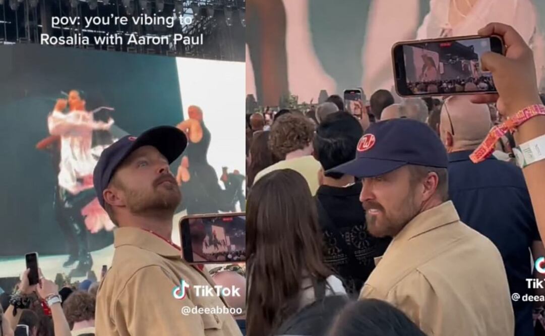 Aaron Paul convivió con sus fans en Coachella 2023. Foto: TikTok @deeabboo