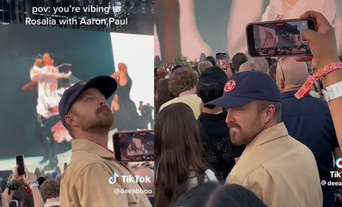 Aaron Paul convivió con sus fans en Coachella 2023. Foto: TikTok @deeabboo