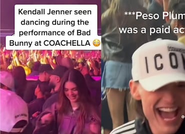 TikTok: Peso Pluma y Kendall Jenner bailan durante show de Bad Bunny en Coachella
