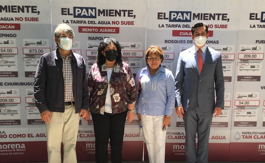 Tomás Pliego Calvo resaltó que para desmentir esto, impulsarán una campaña, en cada una de las demarcaciones de oposición sobre la “mentira” del aumento del agua. Foto: 