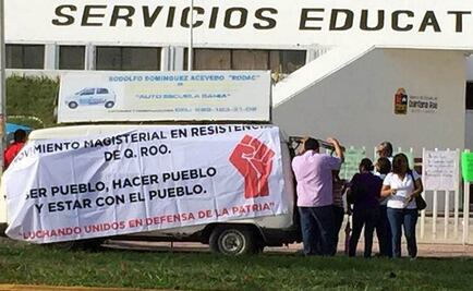 Maestros de QRoo se suman a paro magisterial de la CNTE