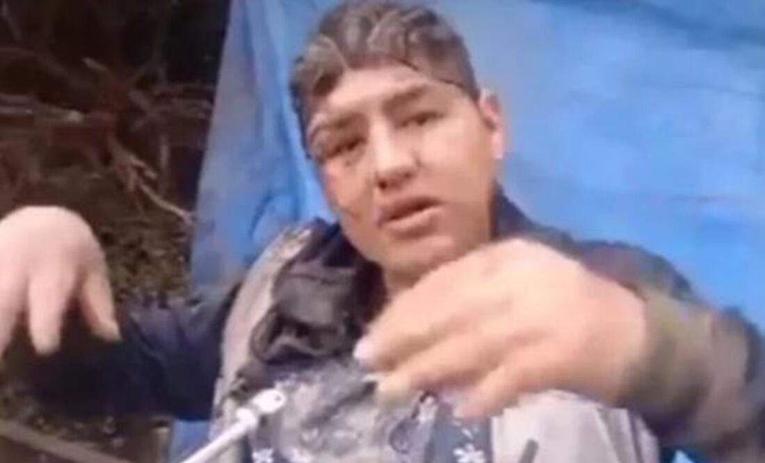 Víctor Hugo Mica Álvarez, de 30 años, asegura quue fue enterrado vivo cuando estaba en estado de ebriedad. Foto: Tomada del video