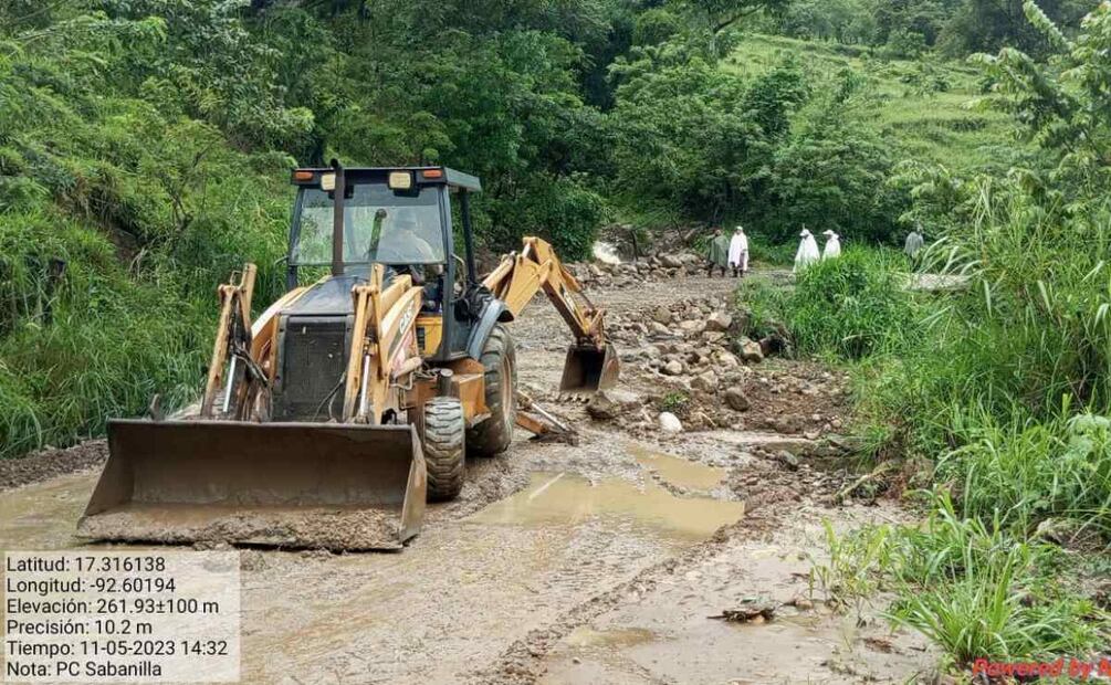 Se han registrado afectaciones en más de 100 viviendas en Chiapas por lluvias. Foto: Especial