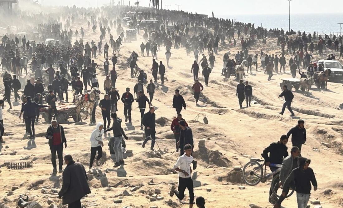 Palestinos podrían superar los umbrales de hambruna, alerta la ONU. Foto: AP