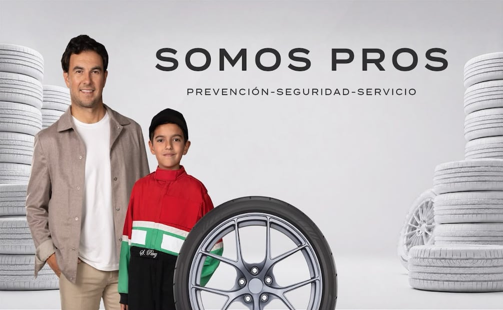 Checo Pérez se encuentra con su versión pequeña en esta campaña de inspección preventiva de autos. Foto: Cortesía ProDynamics