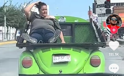 TikTok: tunearon su vocho para ponerle un asoleadero 