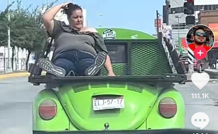 TikTok: tunearon su vocho para ponerle un asoleadero 