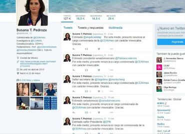Comisionada de Atención a Víctimas presenta renuncia en Twitter