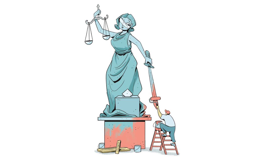 TEPJF, la otra víctima de la Reforma Judicial. Ilustración de Ani Cortés