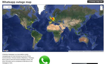 Caída de Whatsapp afecta a usuarios en todo el mundo