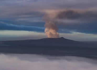 Las fisuras del volcán Kilauea, vistas desde el espacio