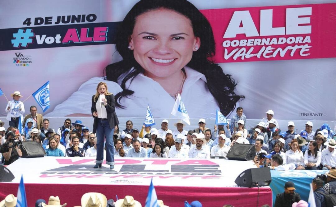 Maru Campos recalcó su apoyo a la campaña de Alejandra del Moral por la gubernatura del Edomex. Foto: Especial