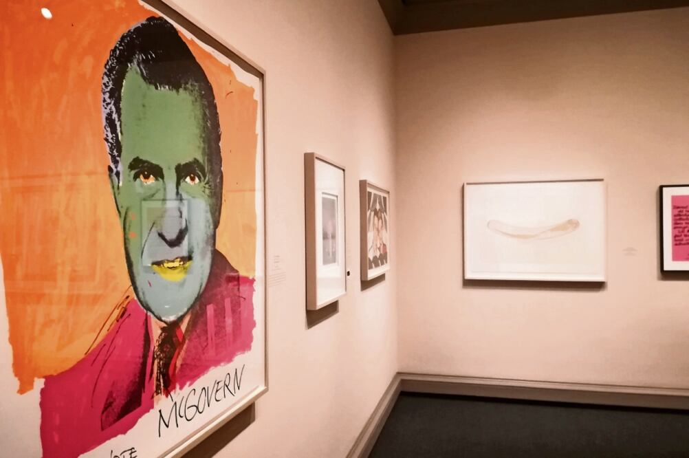 Vota a McGovern, obra de Andy Warhol que se exhibe en el National Gallery of Art en Washington DC (JAVIER BOCANEGRA/ EFE)