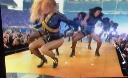 Beyoncé casi sufre caída en el Super Bowl