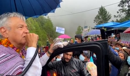 Destaca AMLO que en su gira por La Montaña de Guerrero no hubo protestas sólo muestras de solidaridad