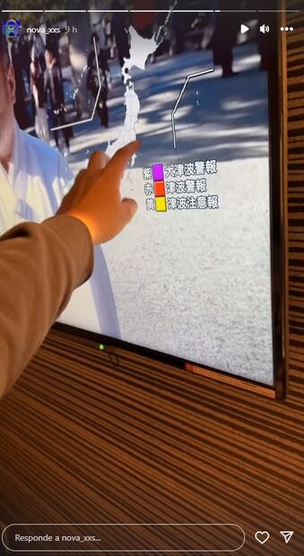 Nova explicó a sus seguidores de TikTok el mapa de zonas con riesgo en tsunami en Japón. Foto: Instagram