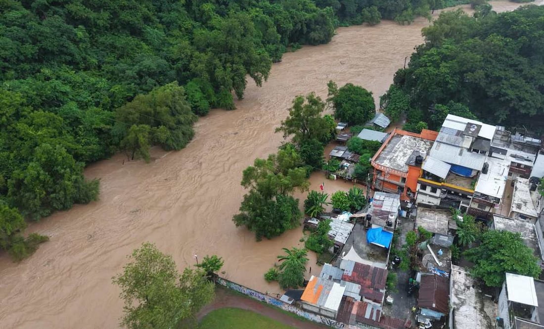 La huasteca potosina reporta numerosas afectaciones a causa de las lluvias. Foto: Especial.
