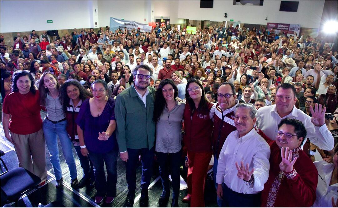 Luisa María Alcalde, dirigente de Morena. Foto: @PartidoMorenaMx