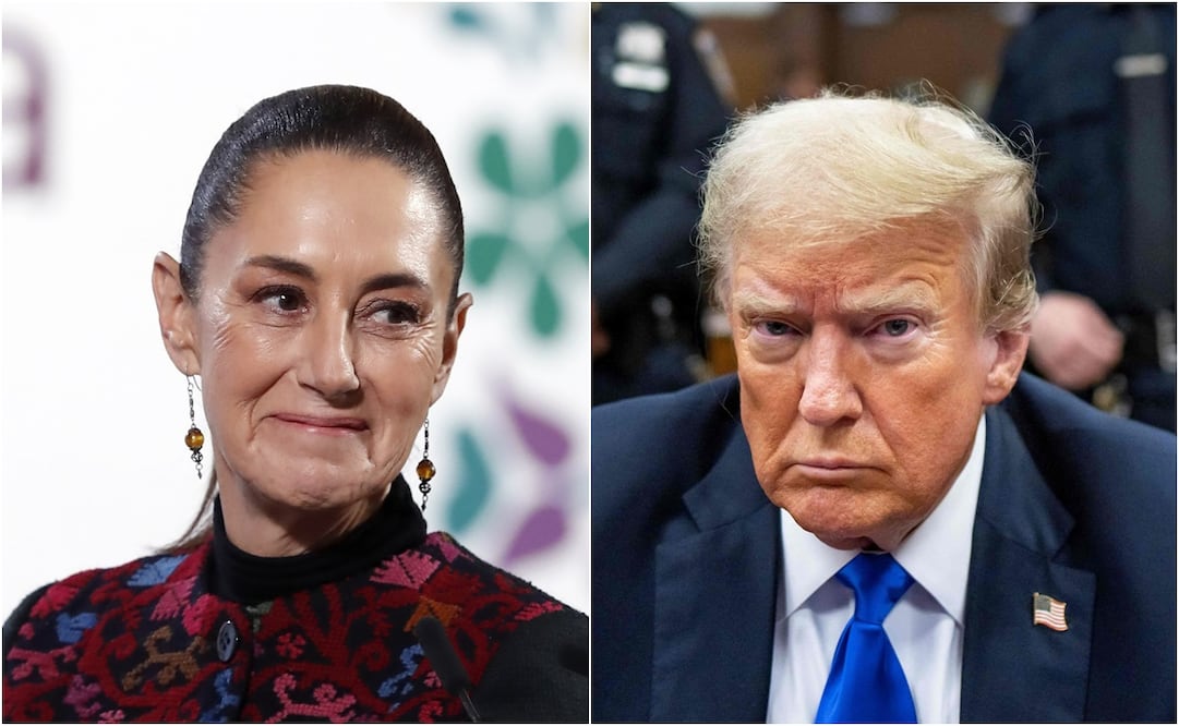 Claudia Sheinbaum reconoció que no ha sido invitada a la toma de posesión de Donald Trump como presidente de Estados Unidos. Foto: EFE y AFP