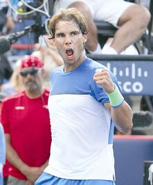 Todavía sin convencer, Nadal gana en Montreal