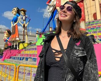 Ary Tenorio, novia de Luisito Comunica, deslumbra usando un romper de lycra