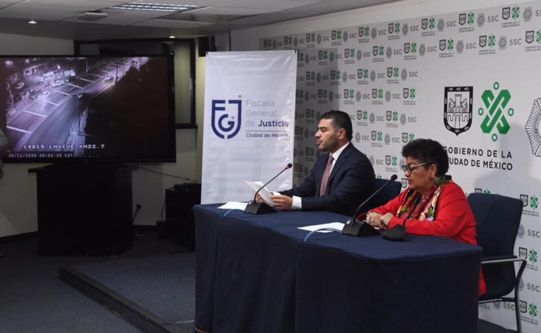 El secretario de Seguridad Ciudadana, Omar García Harfuch y la fiscal local, Ernestina Godoy. Foto: Armando Martínez/ EL GRÁFICO 