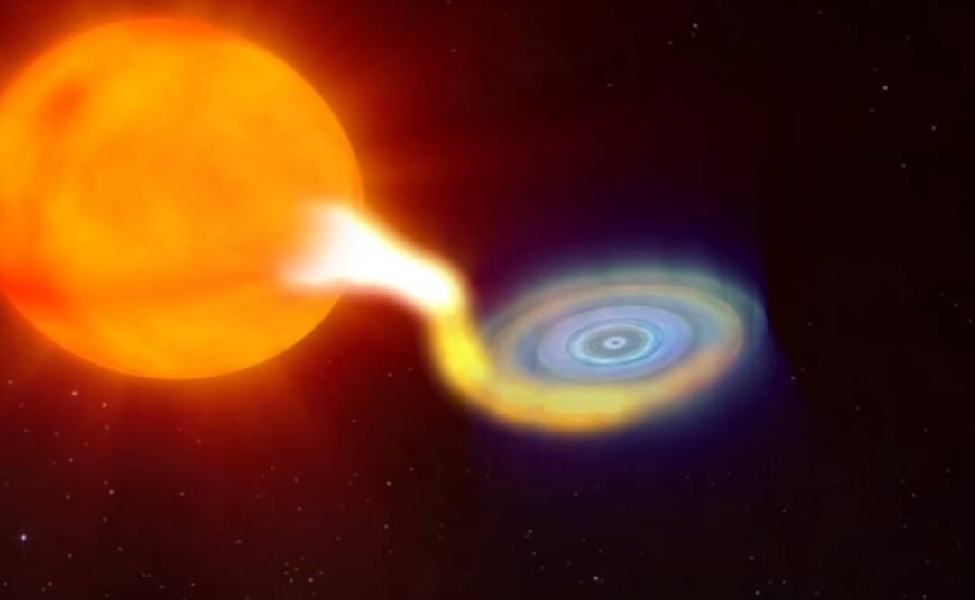 V404 Cygni es un agujero negro que forma parte de un sistema binario situado en la constelación del Cisne. Foto: NASA