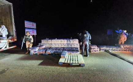 Detienen a conductor de tractocamión con 780 kilos de droga en latas de jugo
