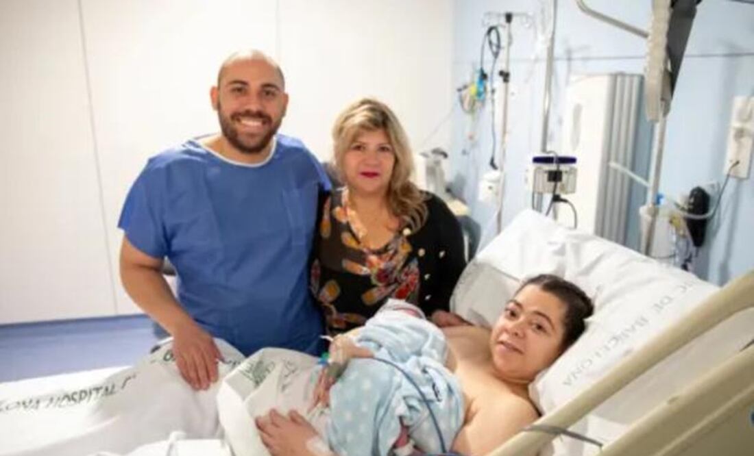 Maira Montes dio a luz a su primer bebé, algo que fue posible gracias al útero que le trasplantaron, donado por su madre. FOTO: EL TIEMPO/GDA