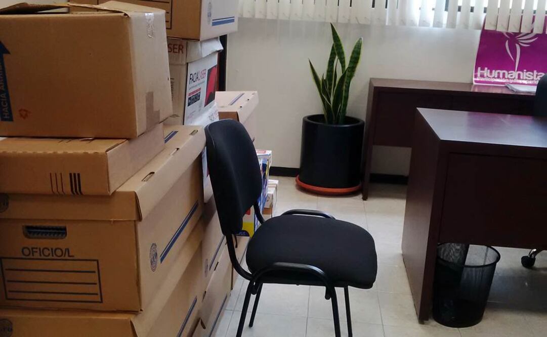 El Partido Humanista inició el desalojo de sus oficinas en el INE./Carina García - EL UNIVERSAL