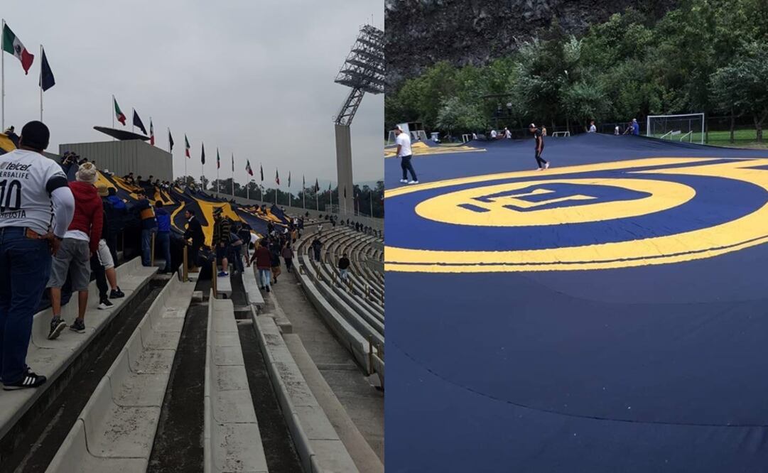 Afición de los Pumas prepara un especial recibimiento. Foto: Especial